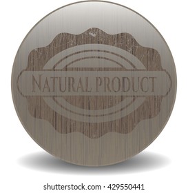 Natural Product vintage wood emblem