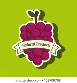 natural products food healthy vector illustration graphic