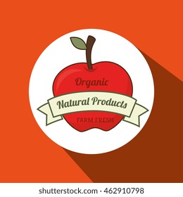 natural products food healthy vector illustration graphic