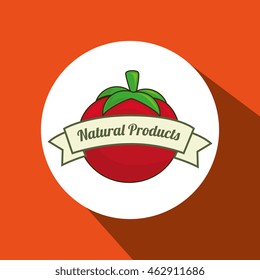 natural products food healthy vector illustration graphic