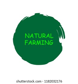 Natural products icon, package label vector graphic design. Natural origination and ingredients products label, sign, vector natural sign. Acrylic grunge tag natural product label.