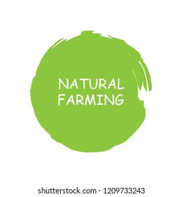 Natural products icon, package label vector graphic design. Natural origination and ingredients products label, sign, vector natural sign. Acrylic grunge tag natural product label.