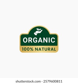 Natural products label stamp vector isolated. Organic ingredients green label stamp. 100% natural ingredients, organic bio pharmacy and natural skincare cosmetic product.