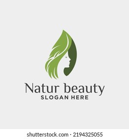 Natural pure beauty logo design ,natural beauty center logo. beauty logo for spa, etc