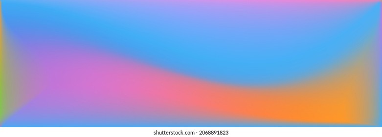 Natural Rainbow Wavy Gradient Mesh. Water Multicolor Wavy Gradient Mesh. Vivid  Vibrant Original Background. Blank Color Bright Smooth Surface Illustration. Sea Colorful Smooth Surface Backdrop.