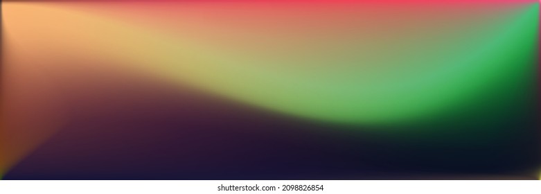 Natural Rainbow Wavy Gradient Mesh. Vibrant Colorful Horizontal Lines Backdrop. Dark  Bright Original Background. Sea Multicolor Water Smooth Surface Illustration. Color Blank Wavy Gradient Mesh.