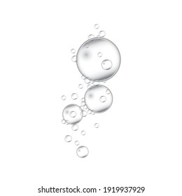 Natural realistic bubble illustration vector design