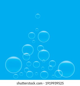 Natural realistic bubble illustration vector design
