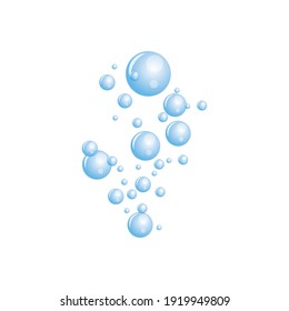 Natural realistic bubble illustration vector design