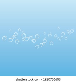 Natural realistic bubble illustration vector design