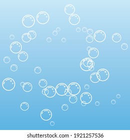 Natural realistic bubble illustration vector design