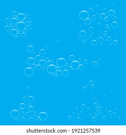 Natural realistic bubble illustration vector design