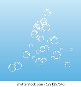 Natural realistic bubble illustration vector design