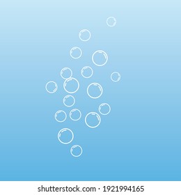 Natural realistic bubble illustration vector design