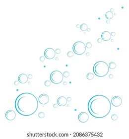 Natural realistic bubble illustration vector design