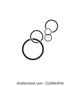 Natural realistic bubble illustration vector design