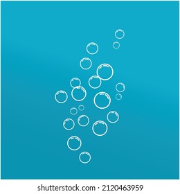 Natural realistic bubble illustration vector design