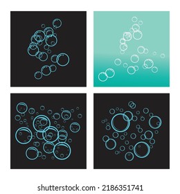 Natural realistic bubble illustration vector design