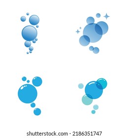 Natural realistic bubble illustration vector design