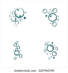 Diseño vectorial de ilustración de burbuja realista natural