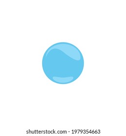 Natural realistic water bubble illustration vector design