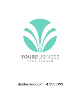 Natural Resources. Circle concept logo