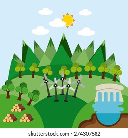 natural resources design, vector illustration eps10 graphic 