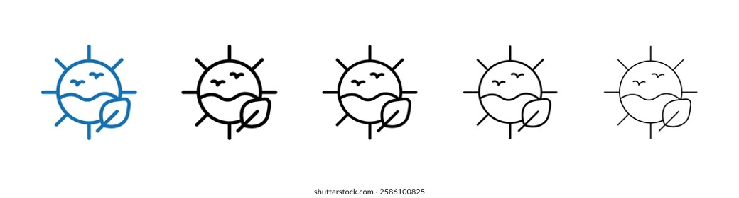 Natural resources icon Outline vector logo for web ui