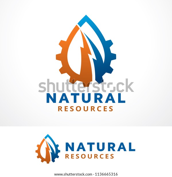 Natural Resources Logo Template Design Symbol Stock Vector (Royalty ...