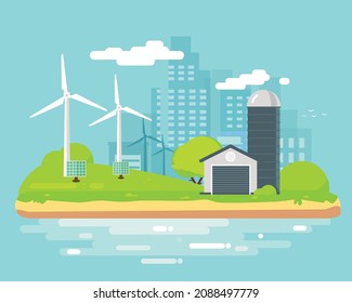 Natural Resources and Renewable Energy Vector