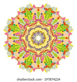 Natural round mottled pattern