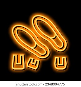 elastómero de caucho natural, vector de señal de luz de neón. ilustración de elastómero de caucho natural