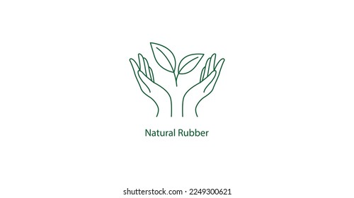 Naturkautschuksymbol, Vektorgrafik 
