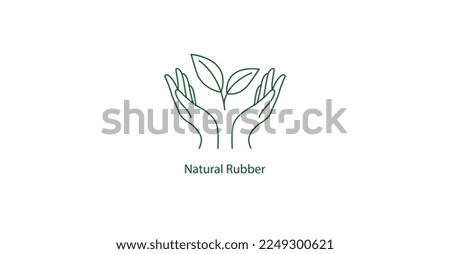 natural rubber icon vector illustration 