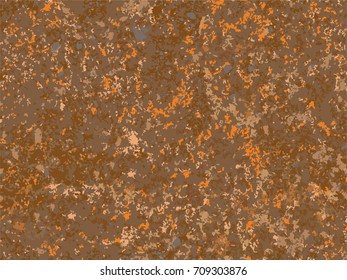 natural rusty texture, imitation of rust. seamless Vector pattern