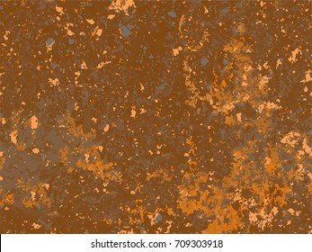 natural rusty texture, imitation of rust. seamless Vector pattern