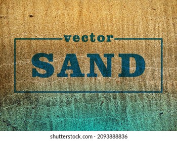 Natural sand texture. Sand abstract grunge background. Banner with space for text landing page, website, social media post. Stock vector illustration.