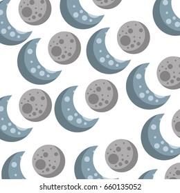Natural satellite moon pattern