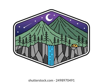 natural scenery in the frame illustration