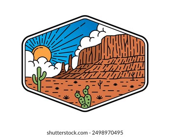 natural scenery in the frame illustration