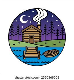 natural scenery in the frame illustration