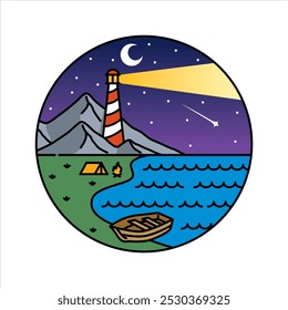 natural scenery in the frame illustration
