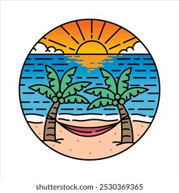 natural scenery in the frame illustration
