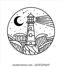 natural scenery in the frame illustration
