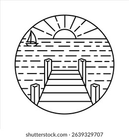 natural scenery in the frame illustration