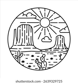 natural scenery in the frame illustration
