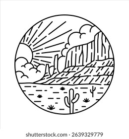 natural scenery in the frame illustration
