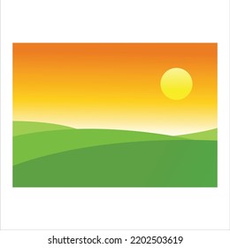 natural scenery wallpaper vector illustration