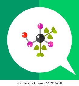Natural science flat icon