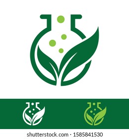 Natural Science Innovation Logo Representing Eco Friendly Research and Development